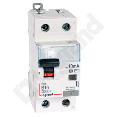 Wyłącznik różnicowonadprądowy B16A 10MA AC 1P+N 2M 6kA P312 Legrand
