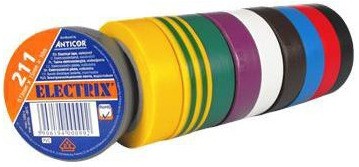 Taśma izolacyjna PCW 211P /19mmx20m/ Multikolor Anticor