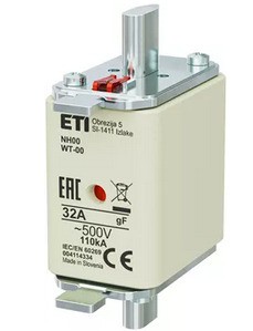 Wkładka topikowa NH00 gF 32A 500V Eti