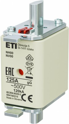 Wkładka topikowa NH00 gG 125A 500V Eti