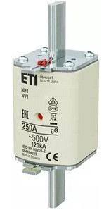 Wkładka topikowa NH1 gG P 250A 500V Eti