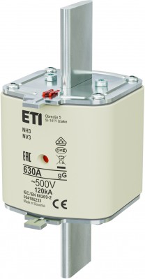 Wkładka topikowa NH3 gG 630A 500V 630A-500V Eti
