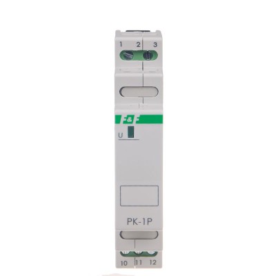 Przekaźnik elektromagnetyczny 16A 12V AC/DC na szynę TH35 F&F