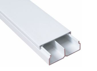 Aks Zielonka Mały kanał elektroinstalacyjny dwukomorowy MKE 25/40 2K /25x40x2000mm/ Biały 111304