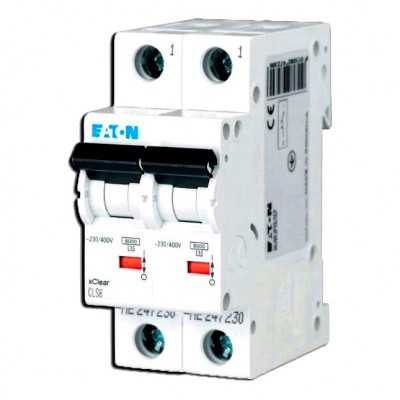Eaton Wyłącznik nadprądowy B 16A 2M 1P+N 6kA 270442 CLS6-B16/1N-DP