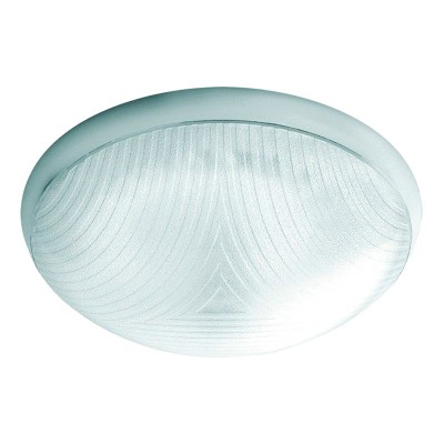 Plafoniera CAMEA 1x75W E27 klosz pryzmatyczny IP44 140235 Lena Lighting Biały Lena Lightning