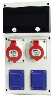 Rozdzielnica BLOCK IP54 10M 1x165, 1x325, 2x230V 632.3122 Scame