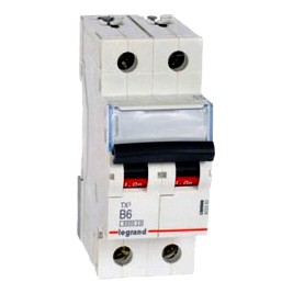 Wyłącznik nadprądowy S 302 B 6A TX 2P 2M 6kA AC 403383 Legrand