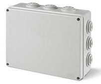 Puszka natynkowa hermetyczna IP55 bezhalogenowa z dławicami 120x80x50mm Szary 685.005 Scame