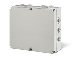 Puszka natynkowa hermetyczna IP55 bezhalogenowa z dławicami 300x220x120mm Szary 685.009 Scame