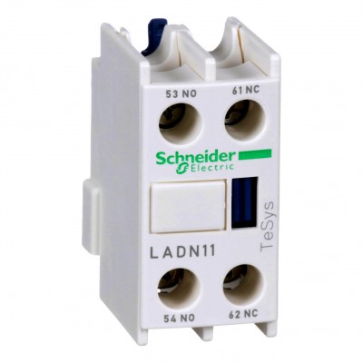 Schneider LADN11 Blok styków pomocniczych LADN11 1NO+1NC /Montaż czołowy/ 3389110383836