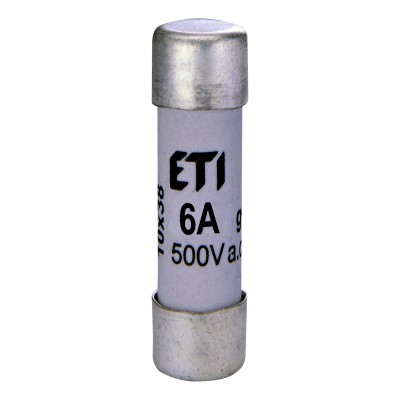 Eti Wkładka topikowa cylindryczna 6A gG 10x38 500V AC C 002620005