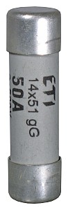 Eti 14X51 GG 50A WKŁADKA TOPIKOWA CYLINDRYCZNA ZWŁOCZNA 500V AC C 002630019