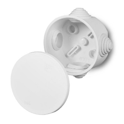 Puszka hermetyczna natynkowa 65x35 IP44 Biała 0240-00 Biały Elektro-Plast Nasielsk