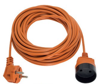 Przedłużacz ogrodowy przenośny 1-krotny bez uziemienia 30M 2x1mm² Pomarańczowy PK-1030 ELGOTECH