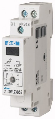 Łącznik modułowy 16A 2Z 1M 230V AC/DC + LED bez samopowrotu Z-SWL230/SS Eaton