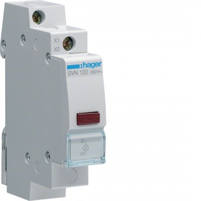 Lampka sygnalizacyjna LED 230V AC Czerwony HAGER