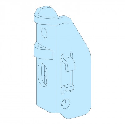 Adapter wsporników do opasek kablowych Prisma G 08866 /1kpl=2szt./ /Kolor szary/ Szary Schneider