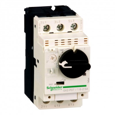 Schneider Wyłącznik silnikowy termomagnetyczny GV2P07 1,6A-2,5A 3Z 400V AC