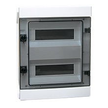 Rozdzielnica plastikowa natynkowa 24 moduły (2x12) N+PE IP65 /Drzwi dymne/ ELEKTRO PLAST OPATÓWEK