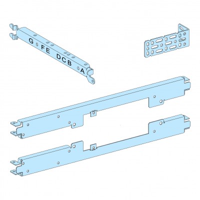 Płyta montażowa pozioma Prisma P 03417 z mechanizmem silnikowym NSX100/250 Biały Schneider