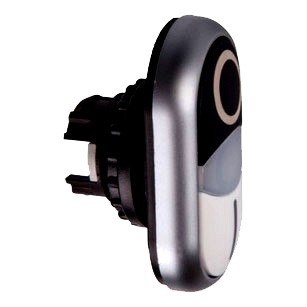 Eaton Napęd przycisku podwójny z samopowrotem płaski M22-DDL-WS-X1/X0 /Kolor biało-czarny z podświetleniem, opis 0-I/ 216706