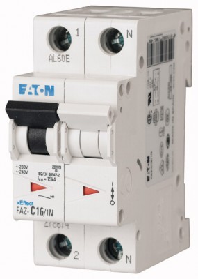 Wyłącznik nadprądowy FAZ C10A 2M 1P+N 15kA FAZ-C10/2 Eaton