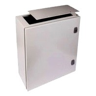 Obudowa metalowa natynkowa z płytą montażową 600x500x200 IP66 /Szary - Drzwi pełne/ Szary Eaton