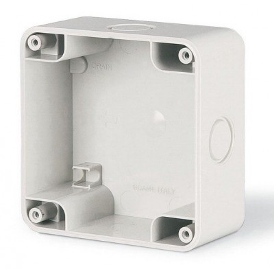 Puszka natynkowa jednomodułowa IP66 M95/95x95mm/ Szary Scame
