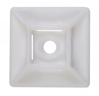 Ergom Uchwyt samoprzylepny do opasek E9S (29x29mm, Biały) E01EM-01020200300