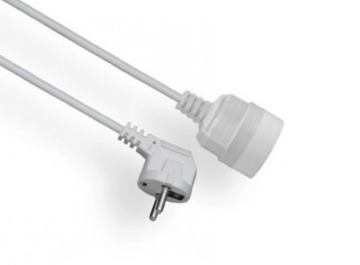 Przedłużacz przenośny 1-krotny z uziemieniem 10M 3x1mm² Biały PS-1010 ELGOTECH