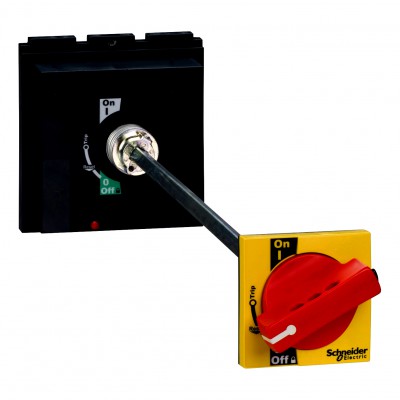 Napęd obrotowy przedłużany LV432600 czerwony/żółty NSX400/630 Schneider