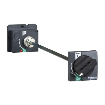 Napęd obrotowy przedłużony NSX-100/160/250 /185-600mm/ IP55 Czarny Schneider