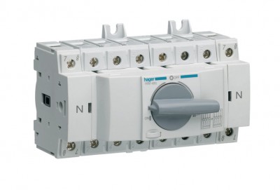 Modułowy przełącznik zasilania 63A 3P+N /0-I-II/ HIM406 HAGER