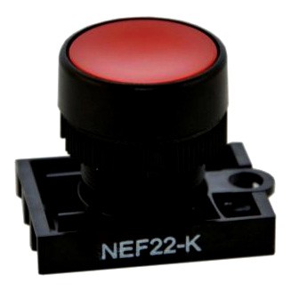 Napęd przycisku krytego NEF22-K z samopowrotem czerwony | W0-N-NEF22-K C Promet Promet
