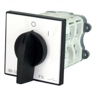 Elektromet Łącznik krzywkowy 100A, 0-I z płytką przednią, ŁK 100-12, 910700 - Elektromet Biały