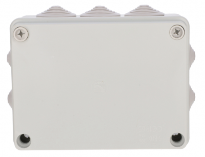 Puszka natynkowa hermetyczna S-BOX 306 z 10 dławikami IP65 /150x110x70mm/ Szary Pawbol