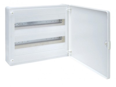 Rozdzielnica natynkowa GOLF IP40 N+PE 2x18M 377x390x99mm VS218PD HAGER