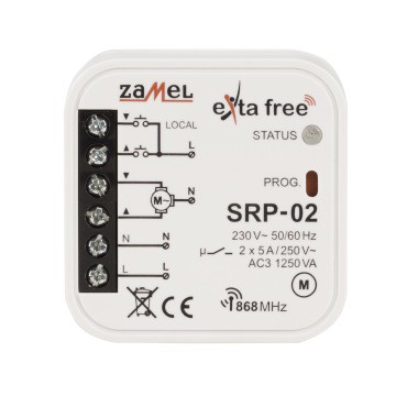 Sterownik rolet dopuszkowy Exta Free SRP-02 EXF10000079 SRP-02 Zamel