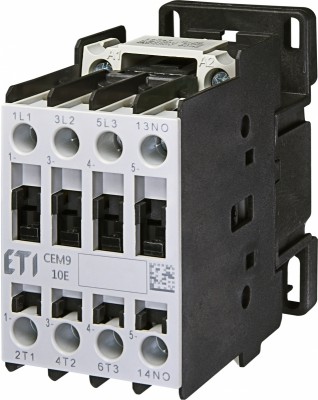 Stycznik silnikowy CEM9.10-230V-5060Hz 9A 230V AC 4kW 3P 1Z 004642123 Eti