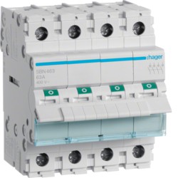 Rozłącznik izolacyjny 63A 4Z 4M 230V AC SBN463 HAGER