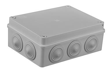 Puszka natynkowa z dławikami S-BOX 406 190x140x70mm Pawbol