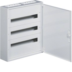 Rozdzielnica metalowa natynkowa 72 moduły (3x24) IP30 N+PE Drzwi pełne FW324WT HAGER