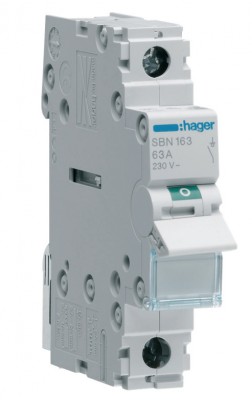 Modułowy rozłącznik izolacyjny 63A 230V AC 1P HAGER