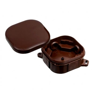 Pawbol Puszka nt hermetyczna PH 92x92x44 klik pusta IP54 brązowa (A.0018BR) Brązowy Pawbol