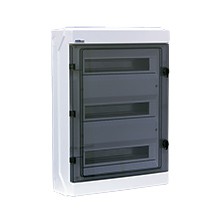 Rozdzielnica plastikowa natynkowa 54 moduły (3x18) N+PE IP65 /Drzwi dymne/ ELEKTRO PLAST OPATÓWEK