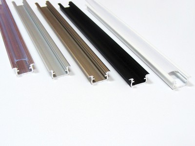 Profil LED podtynkowy 2 metry aluminium anodowane klosz mleczny Aluminium anodowane PA-222000-01 RGB TECHNIK