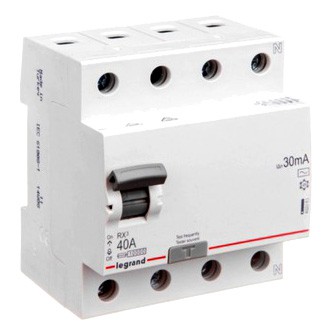 Legrand Wyłącznik różnicowoprądowy RX3 40A 0,003A 30mA 4M 6kA 402063