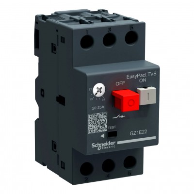 Schneider Wyłącznik silnikowy termomagnetyczny GZ1E07 1,6A-2,5A 1KW 2M 400V AC Szary