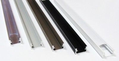 Profil LED slim natynkowy 2 metry aluminium naturalne klosz mleczny Aluminium naturalne PA-122S00-02 RGB TECHNIK
